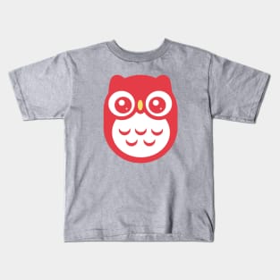 Red Cute baby Owl Kids T-Shirt